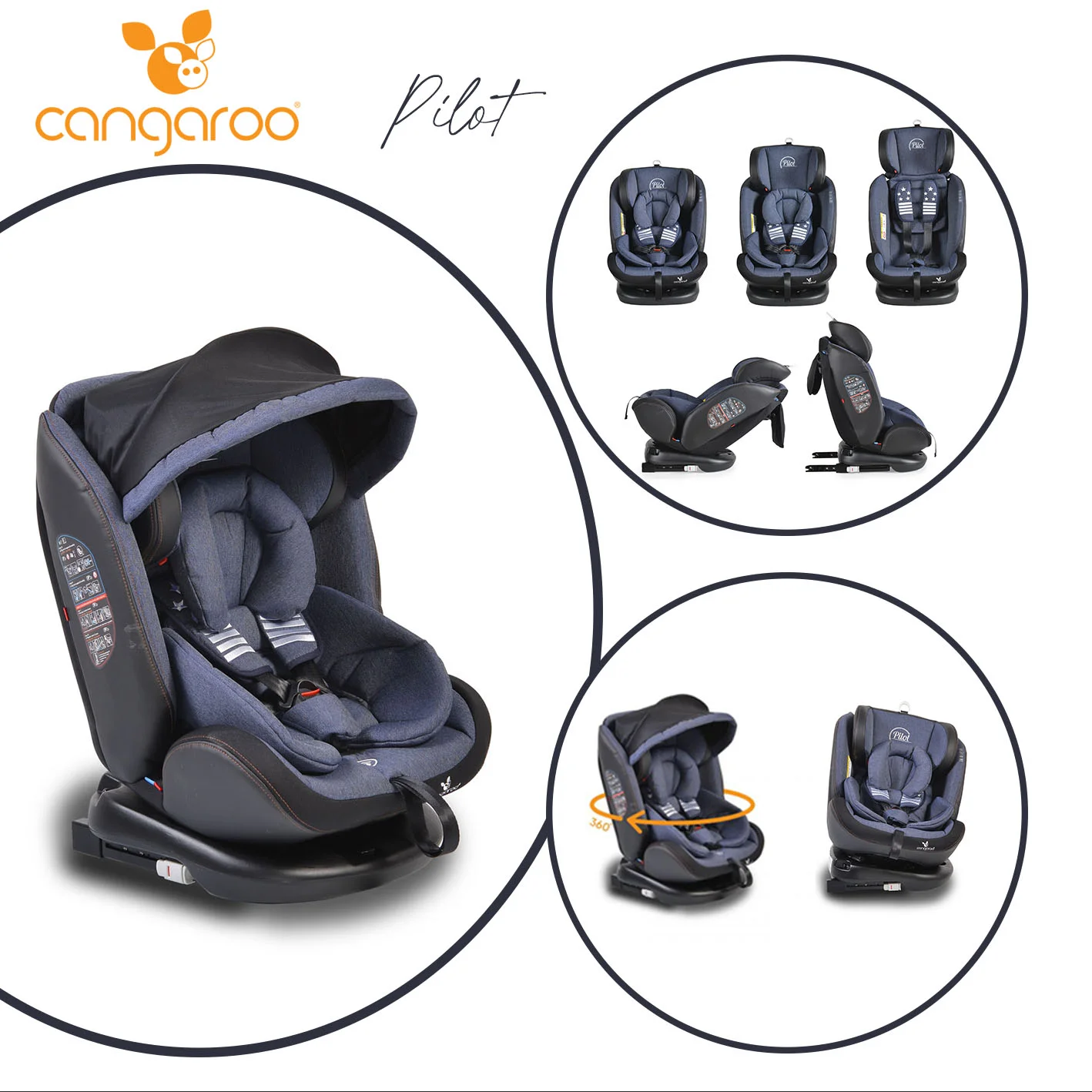 Φωτογραφία προϊόντος: CANGAROO - Car seat Pilot denim - 3801005150021