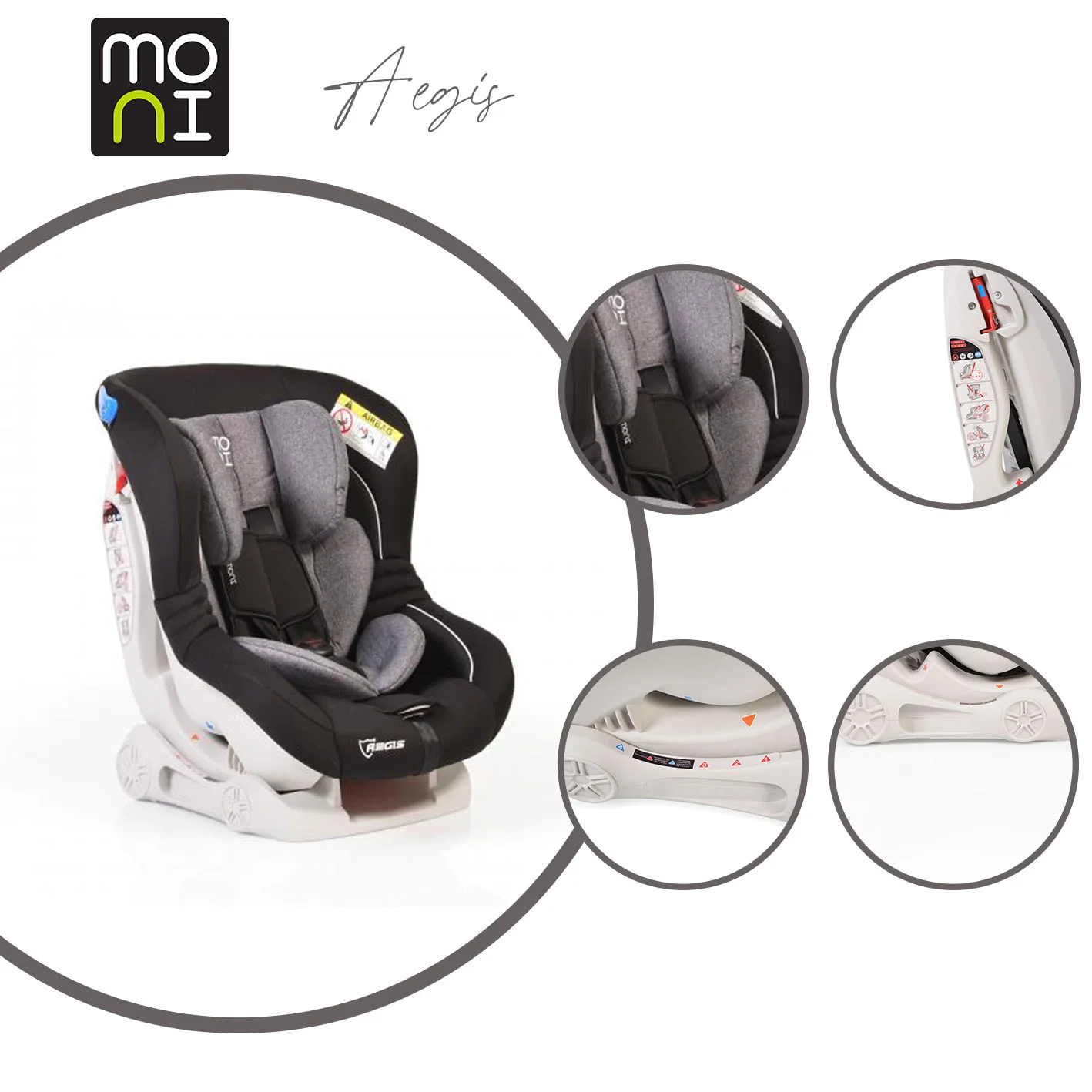 Φωτογραφία προϊόντος: MONI - Car seat Aegis grey - 3800146238773