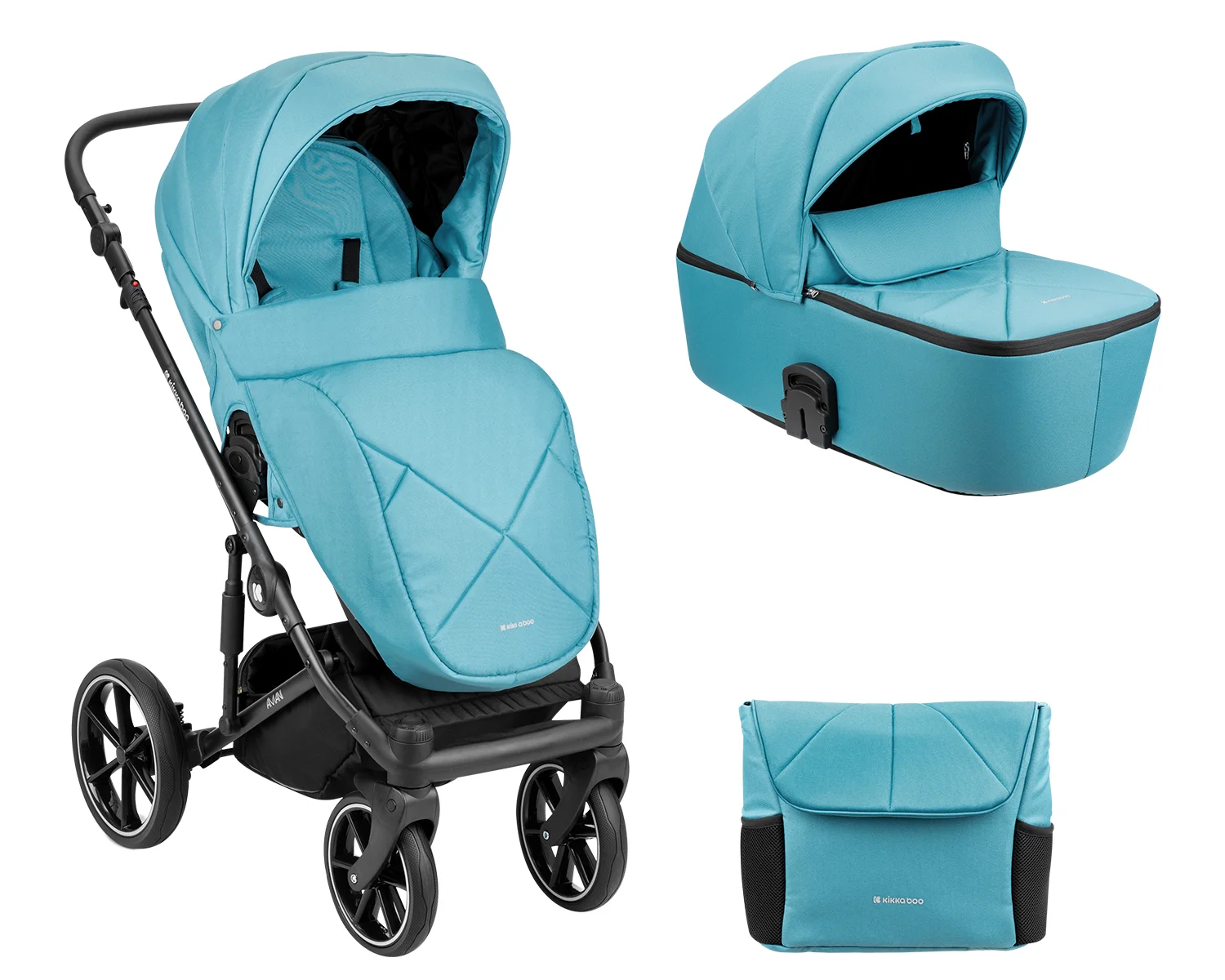 Φωτογραφία προϊόντος: Kikka Boo - Stroller 2in1 with hard carrycot Amani Mint - 31001020127