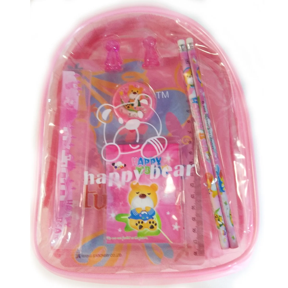 Φωτογραφία προϊόντος: OEM JOINFAIR ΤΣΑΝΤΑΚΙ HAPPY BEAR ΟΒΑΛ ΡΟΖ