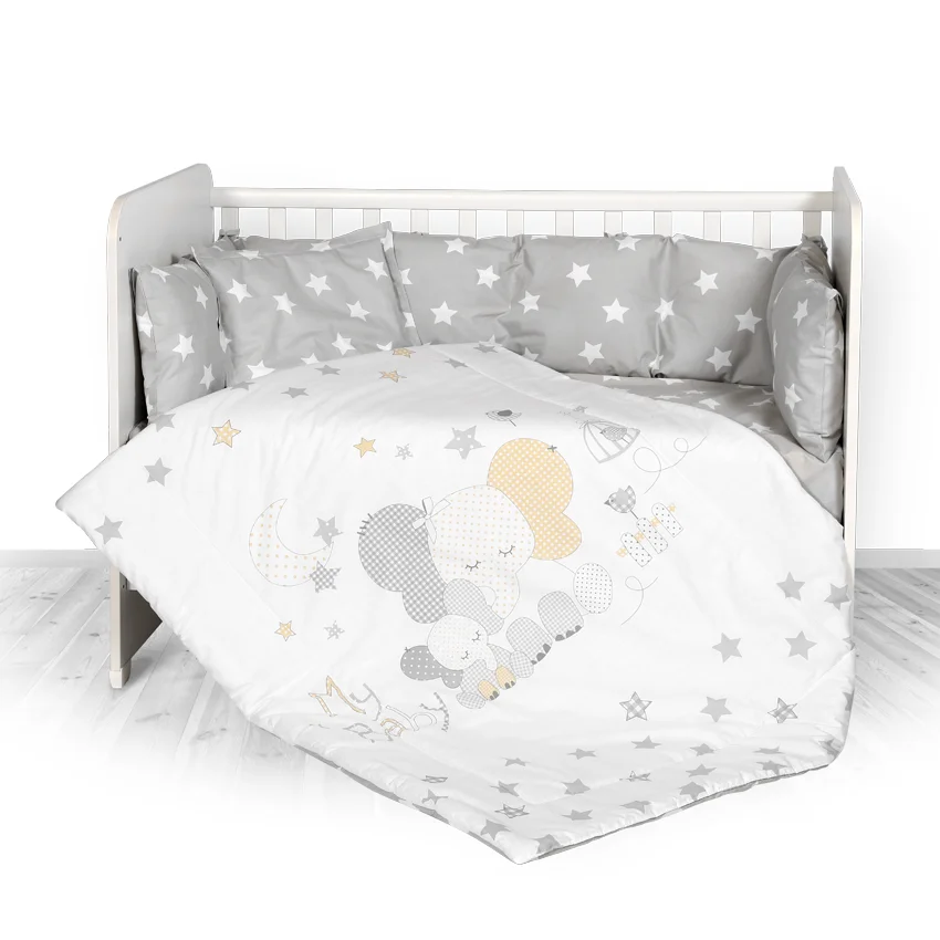 Φωτογραφία προϊόντος: LORELLI - SET 5 PARTS-4 ROUND PS.RANFORCE GRAY ELEPHANT STAR - 20800084701