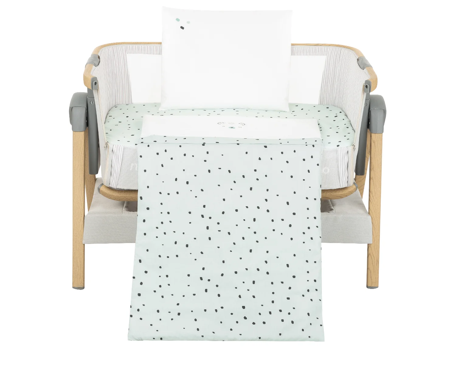 Φωτογραφία προϊόντος: Kikka Boo - Mini cot bedding set 5pcs Bear with me Mint - 41101050068