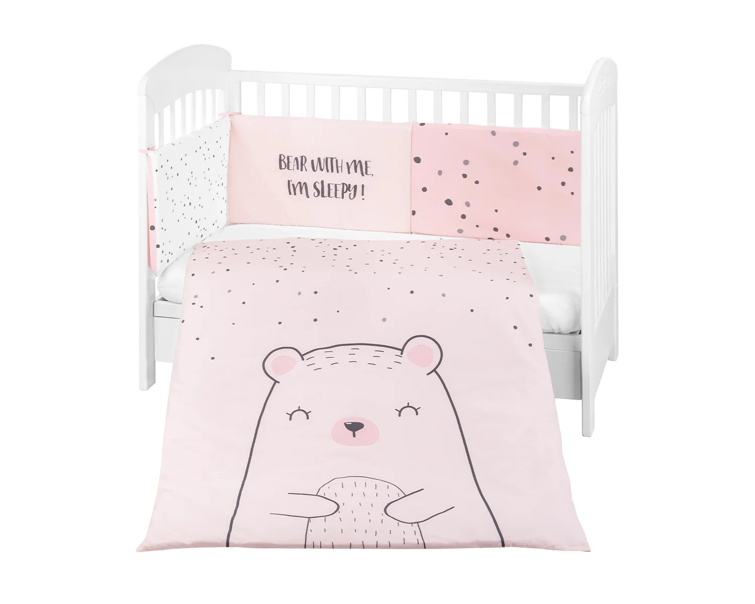 Φωτογραφία προϊόντος: Kikka Boo - Bedding set 2pcs EU Style 70/140 Bear with me Pink - 41101020116