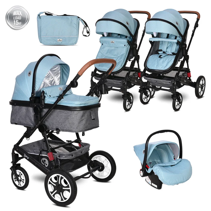 Φωτογραφία προϊόντος: LORELLI - BABY STROLLER LORA SET SKY BLUE - 10021282188D