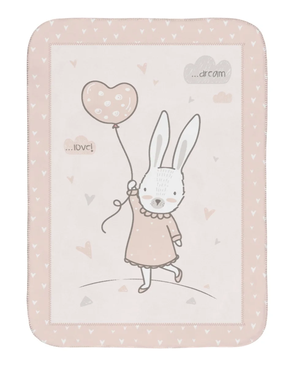 Φωτογραφία προϊόντος: Kikka Boo - Super soft blanket 110/140 Rabbits in Love - 31103020132