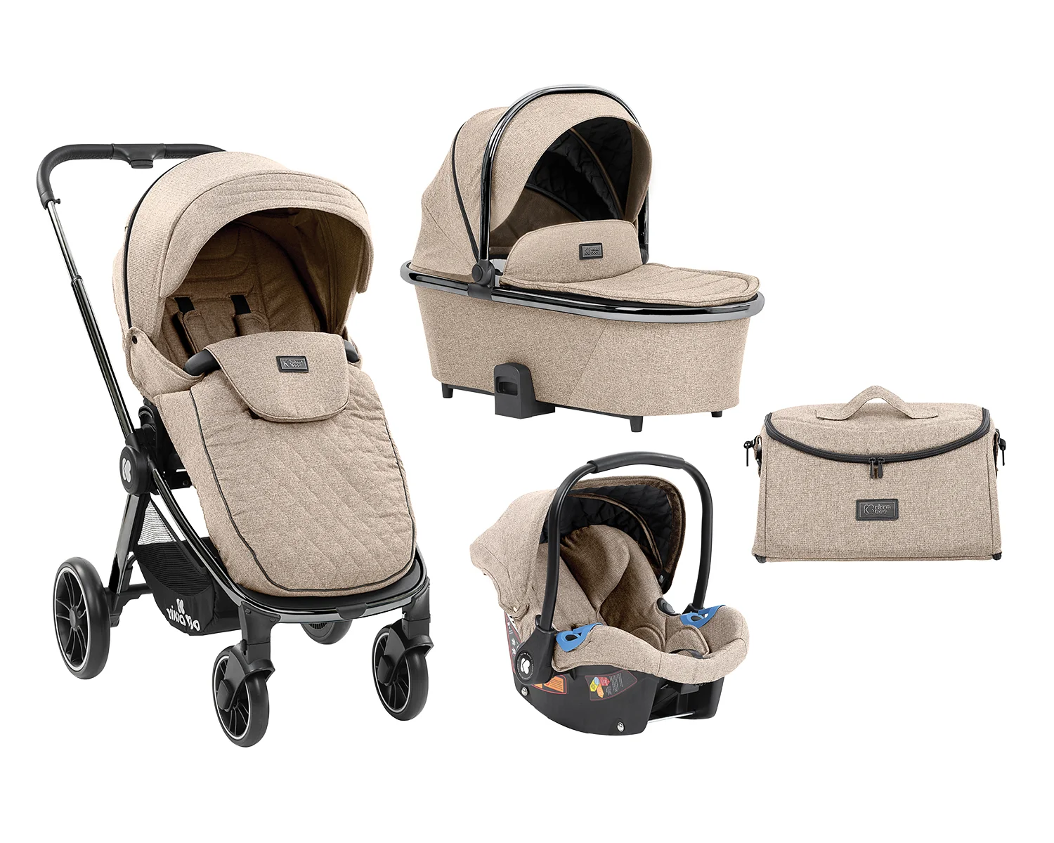 Φωτογραφία προϊόντος: Kikka Boo - Stroller 3in1 Vicenza Premium Beige - 31001010189