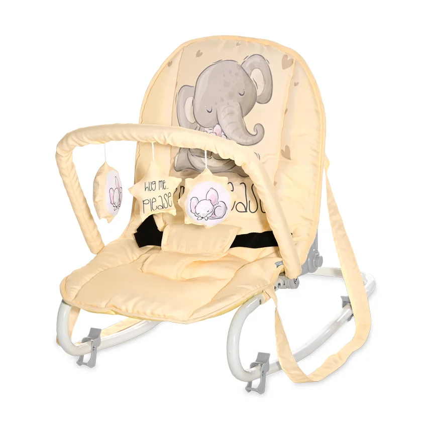 Φωτογραφία προϊόντος: LORELLI - BABY ROCKER ELIZA YELLOW CUTE ELEPHANT - 10110142376