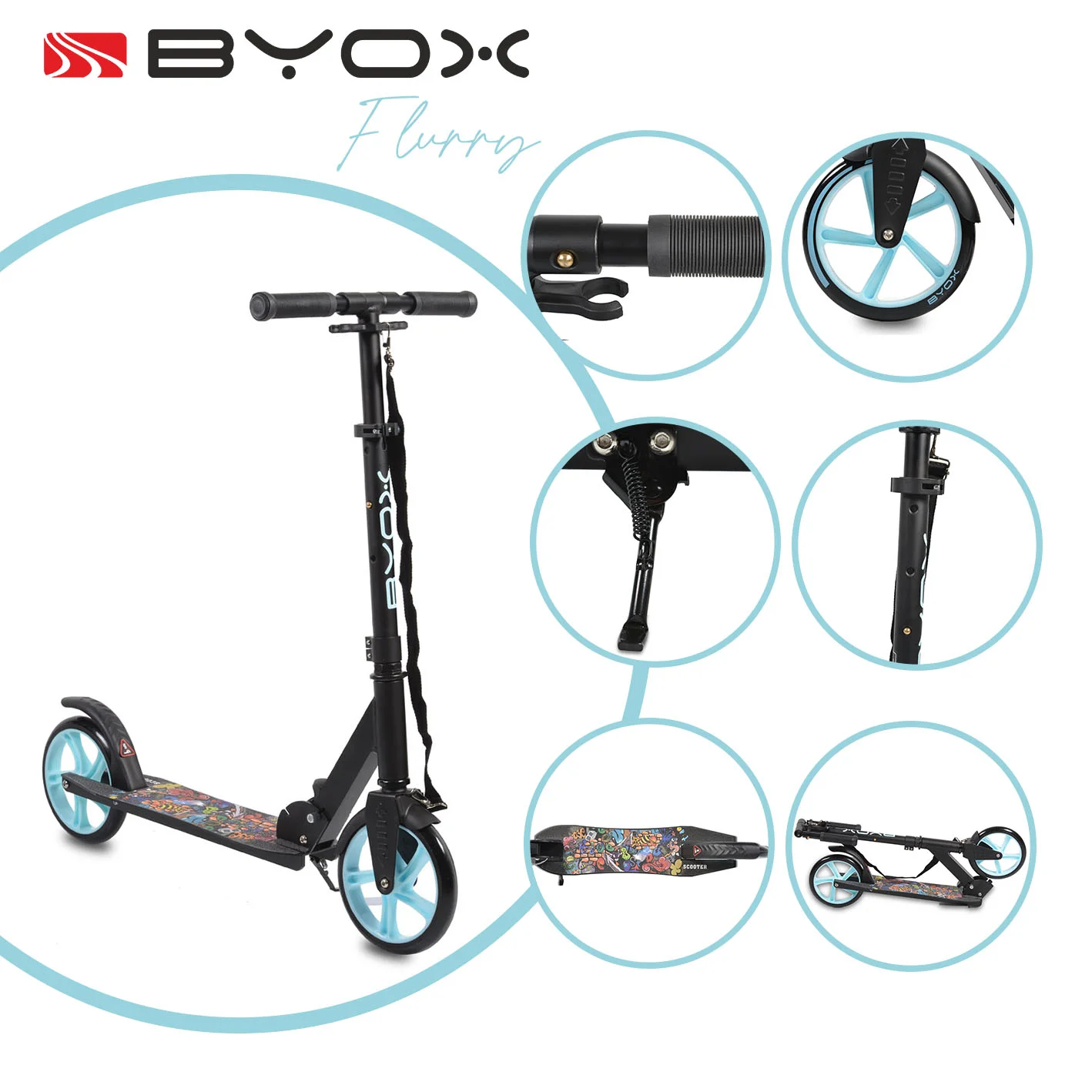Φωτογραφία προϊόντος: BYOX - Scooter Flurry blue - 3800146226749