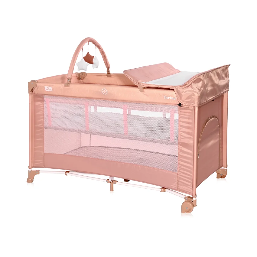Φωτογραφία προϊόντος: LORELLI - BABY COT TORINO 2 LAYERS PLUS MISTY ROSE - 10080472122