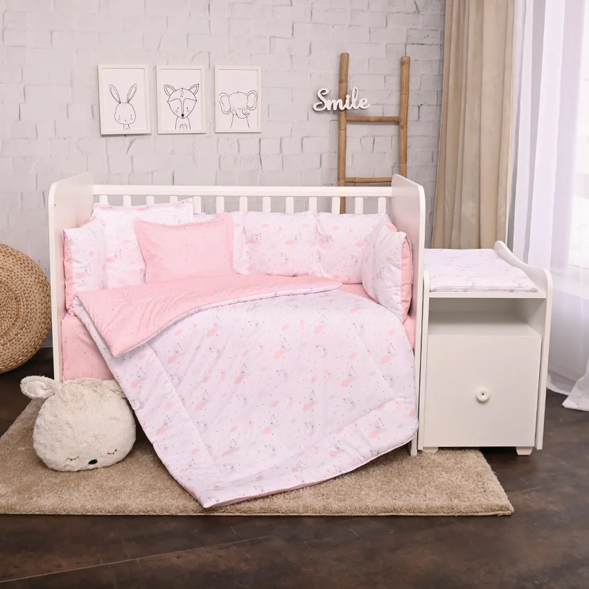 Φωτογραφία προϊόντος: LORELLI - SET TREND RANFORCE PINK MOONS + STARS - 20800055201