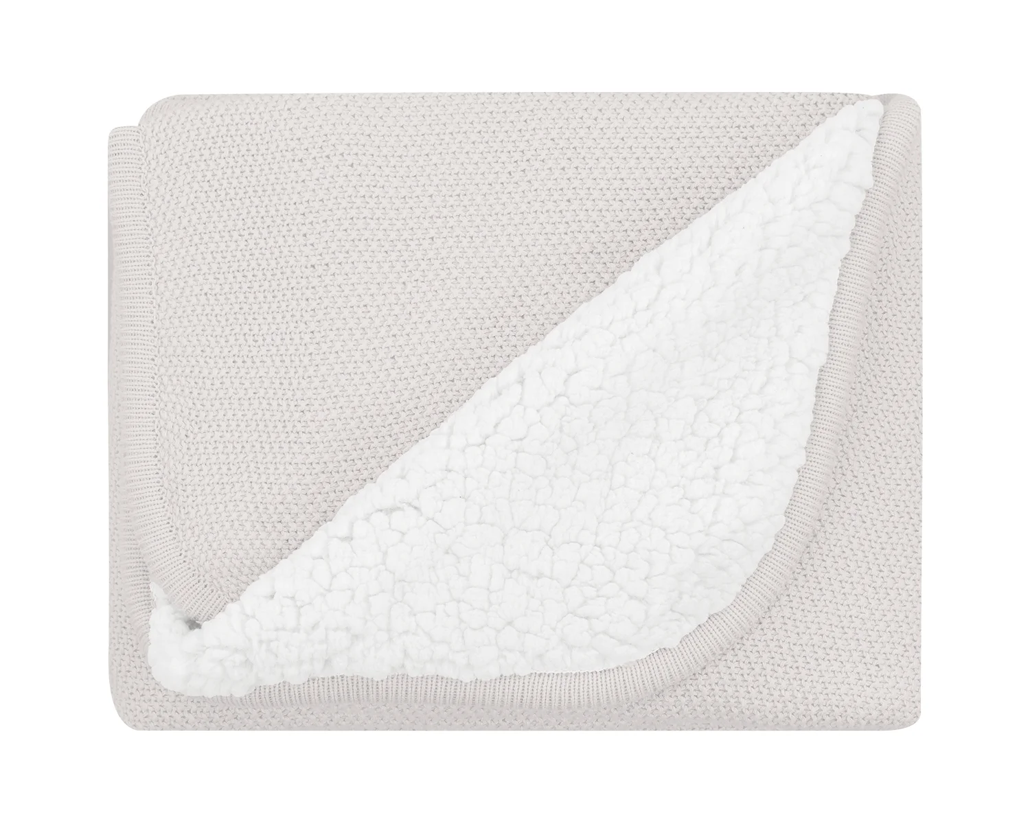 Φωτογραφία προϊόντος: Kikka Boo - Knitted sherpa cotton blanket Dream Big Beige - 31103010048