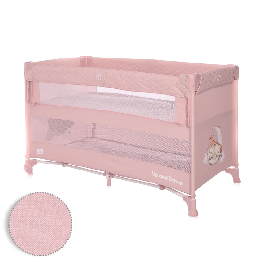 Φωτογραφία προϊόντος: LORELLI - BABY COT UP AND DOWN MELLOW ROSE SLEEPING ANIMALS - 10080062373