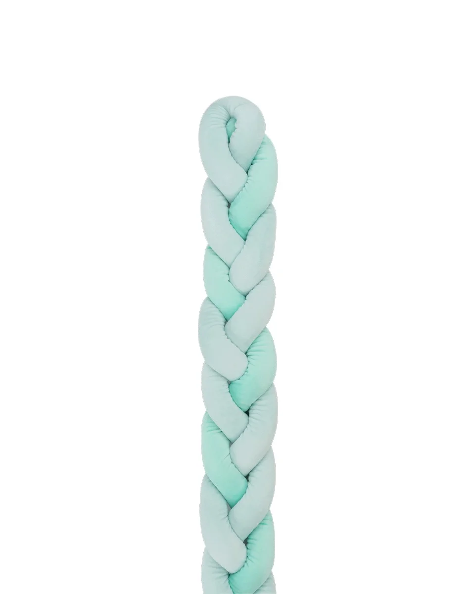Φωτογραφία προϊόντος: Kikka Boo - Braided bumper 180cm 3 braids (12cm) Mint - 41109050140