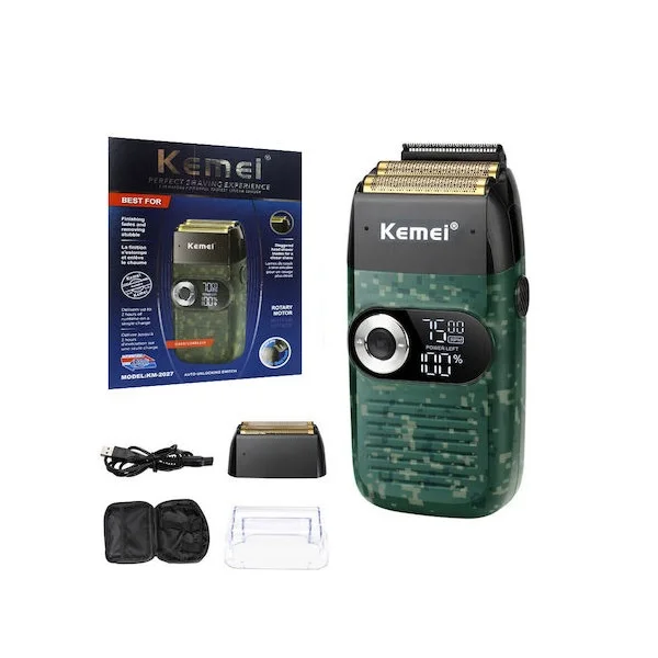 Φωτογραφία προϊόντος: OEM Kemei KM-2027 Ξυριστική Μηχανή Προσώπου / Σώματος Επαναφορτιζόμενη