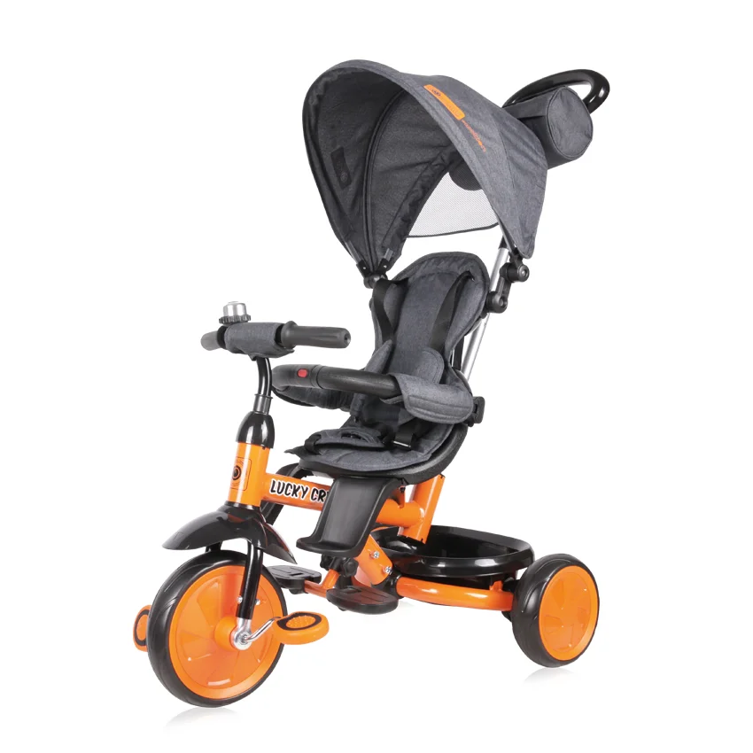 Φωτογραφία προϊόντος: LORELLI - CHILDREN TRICYCLE LUCKY CREW BLACK+ORANGE - 10050610023