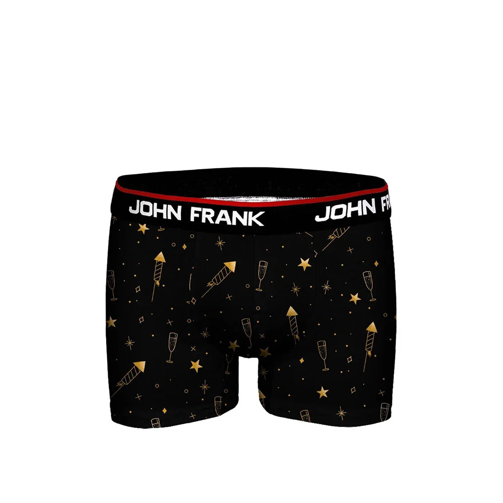 Φωτογραφία προϊόντος: Ανδρικό Boxer John Frank JFBD51-CH-CELEBRATION Μαύρο