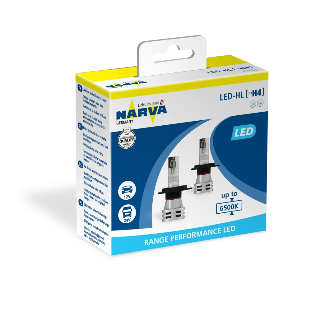 Φωτογραφία προϊόντος: NARVA H4 LED RANGE PERFORMANCE 12-24V 18032 2τμχ
