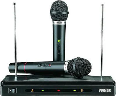 Φωτογραφία προϊόντος: OEM WVNGR Σύστημα Karaoke με Ασύρματα Μικρόφωνα C-05A σε Μαύρο Χρώμα