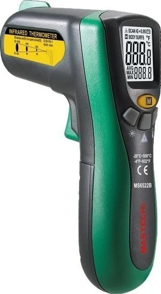 Φωτογραφία προϊόντος: OEM Mastech MS6522B Θερμόμετρο Υπερύθρων για Θερμοκρασίες από -20°C έως 500°C
