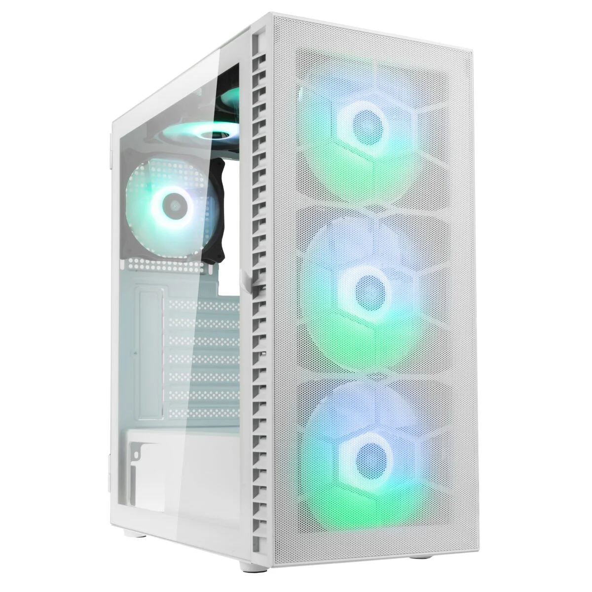 Φωτογραφία προϊόντος: Kolink Observatory HF Mesh ARGB Midi Tower Case - White (with 6 ARGB fans - 3x140mm + 3x120mm )
