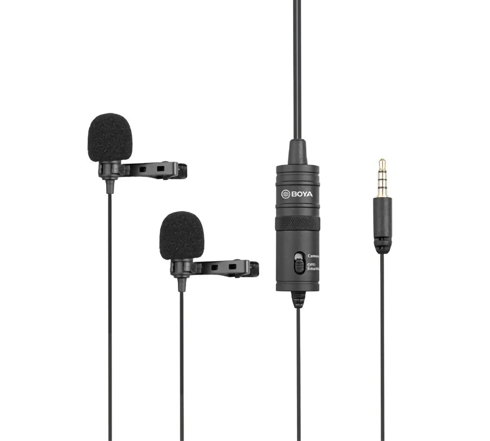 Φωτογραφία προϊόντος: BOYA BY-M1DM wired mic Dual Lavalier Microphone