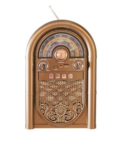 Φωτογραφία προϊόντος: OEM R-1950BTL Retro Επιτραπέζιο Ραδιόφωνο Επαναφορτιζόμενο με USB Καφέ