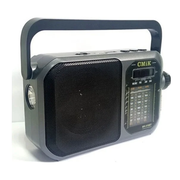 Φωτογραφία προϊόντος: OEM CmiK MK-410ΒΤ Φορητό Ραδιόφωνο Επαναφορτιζόμενο με Bluetooth Ασημί