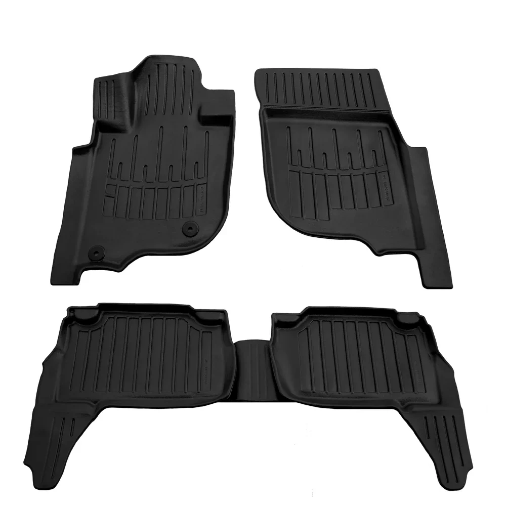 Φωτογραφία προϊόντος: Fiat Fullback (2016+) / Mitsubishi L200 (2015-2023) / Pajero Sport (2015+) λαστιχένια μαύρα πατάκια σκαφάκια RACE AXION - 5τμχ