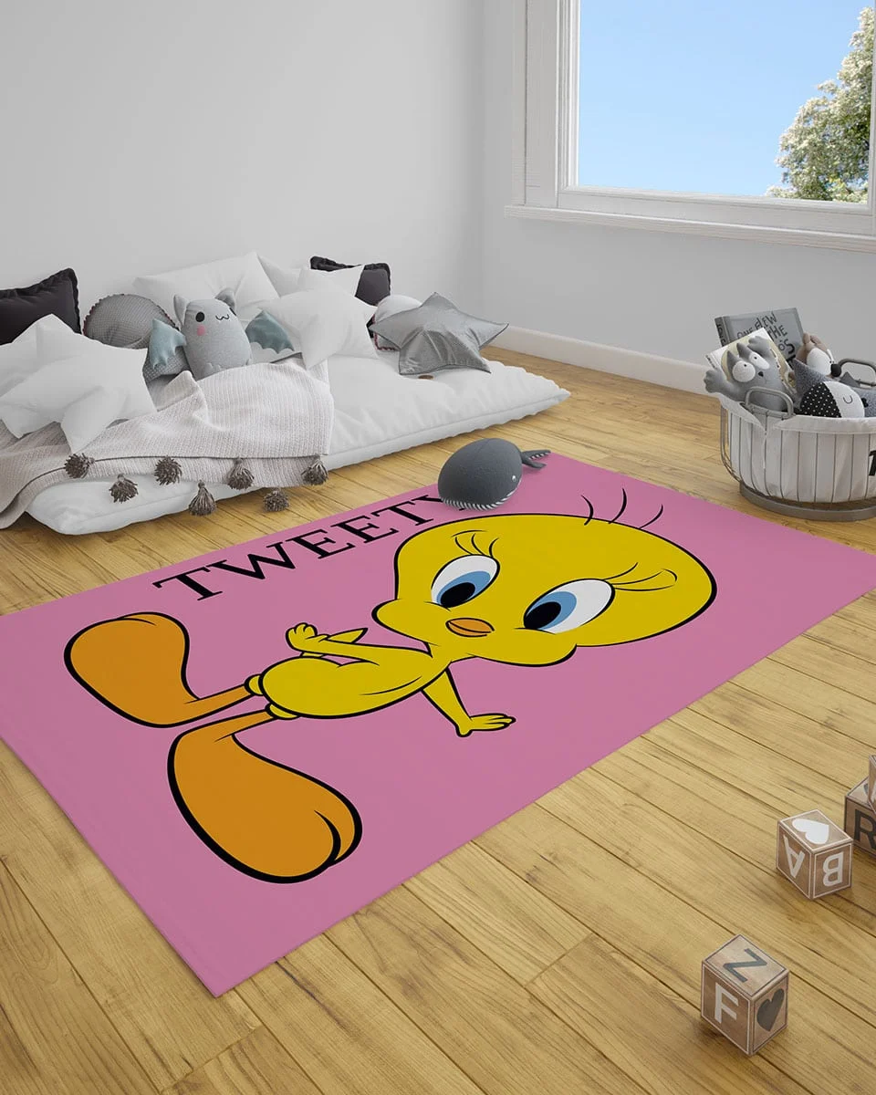 Φωτογραφία προϊόντος: Pennie Παιδικό Χαλί Tweety Des.2 Warner Bros σε 2 Διαστάσεις 130x180cm Λιλά