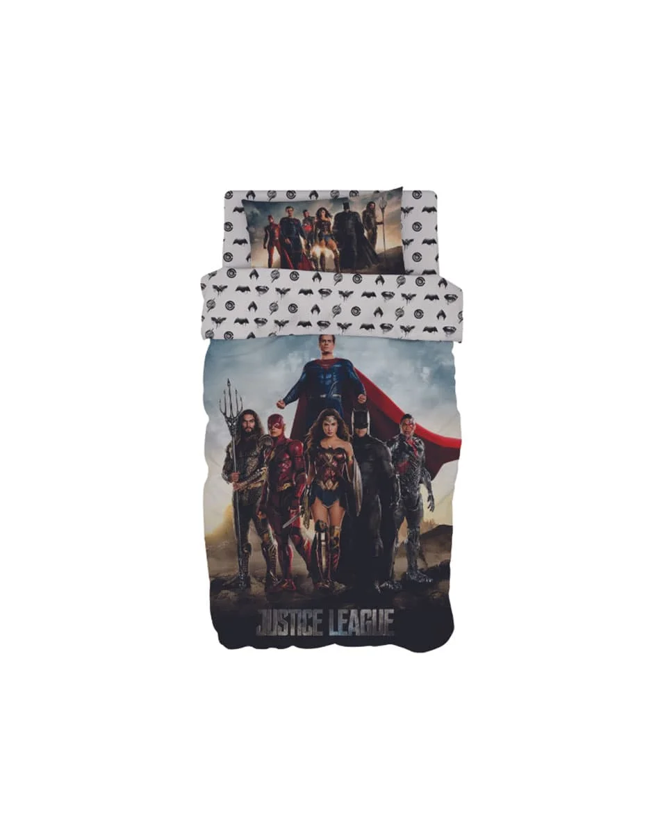 Φωτογραφία προϊόντος: Pennie Σετ Παπλωματοθήκη Justice League Warner Bros 165x250cm Μονή (165x250cm)