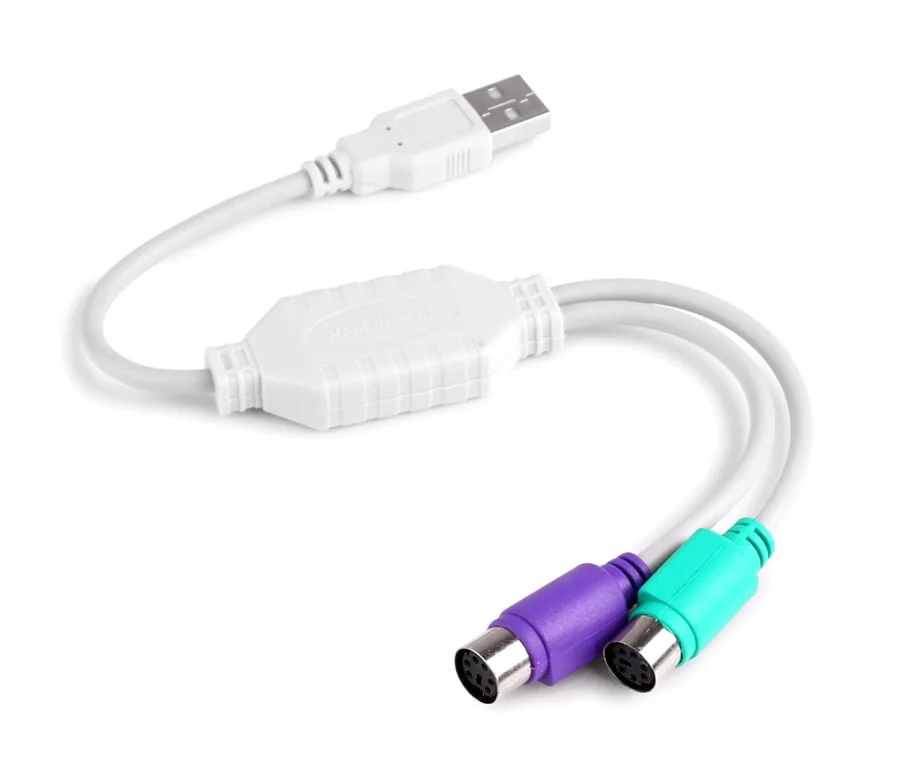Φωτογραφία προϊόντος: POWERTECH καλώδιο USB σε 2x PS2 θηλυκό CAB-U047, 0.20m, λευκό