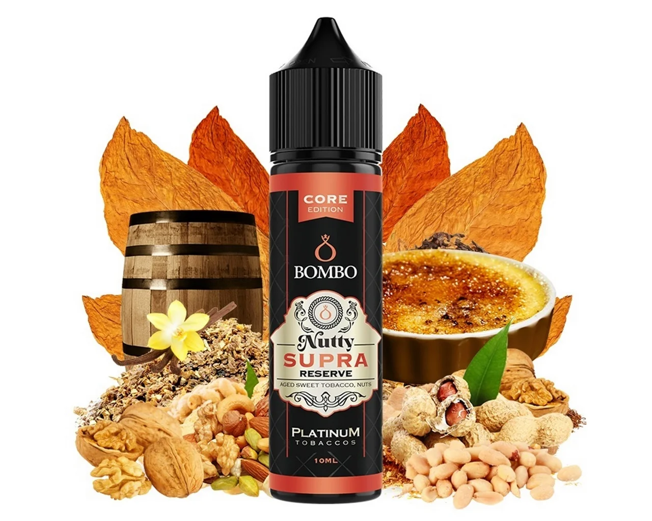 Φωτογραφία προϊόντος: Bombo Platinum Tobaccos Nutty Supra Reserve 10ml/60ml