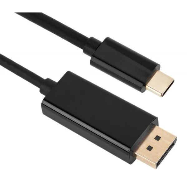 Φωτογραφία προϊόντος: POWERTECH καλώδιο USB-C σε DisplayPort PTH-071, 4K/60Hz, 2m, μαύρο