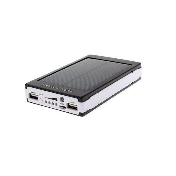 Φωτογραφία προϊόντος: OEM ES30000 Ηλιακό Power Bank 30000mAh με 2 Θύρες USB-A Μαύρο