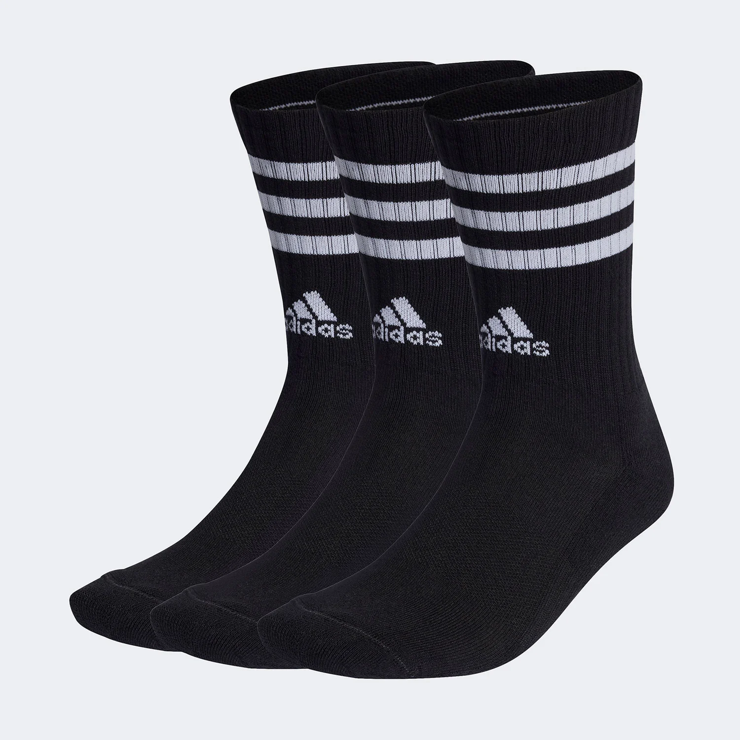 Φωτογραφία προϊόντος: Adidas Performance 3 Stripes Cushioned Crew 3pairs Socks - Black