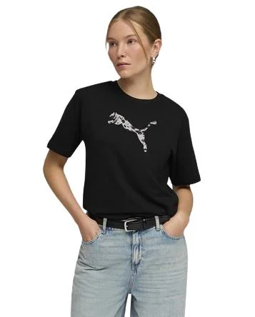 Φωτογραφία προϊόντος: Puma W Essentials Graphics Animal Relaxed Tee - Black/White