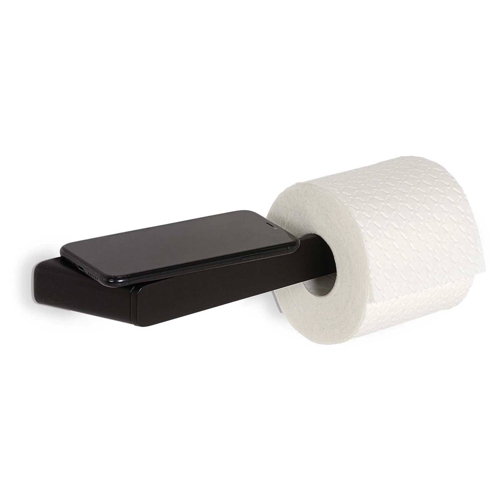 Φωτογραφία προϊόντος: Geesa Shift Χαρτοθήκη Με Εταζέρα Μαύρο Ματ 9924-400