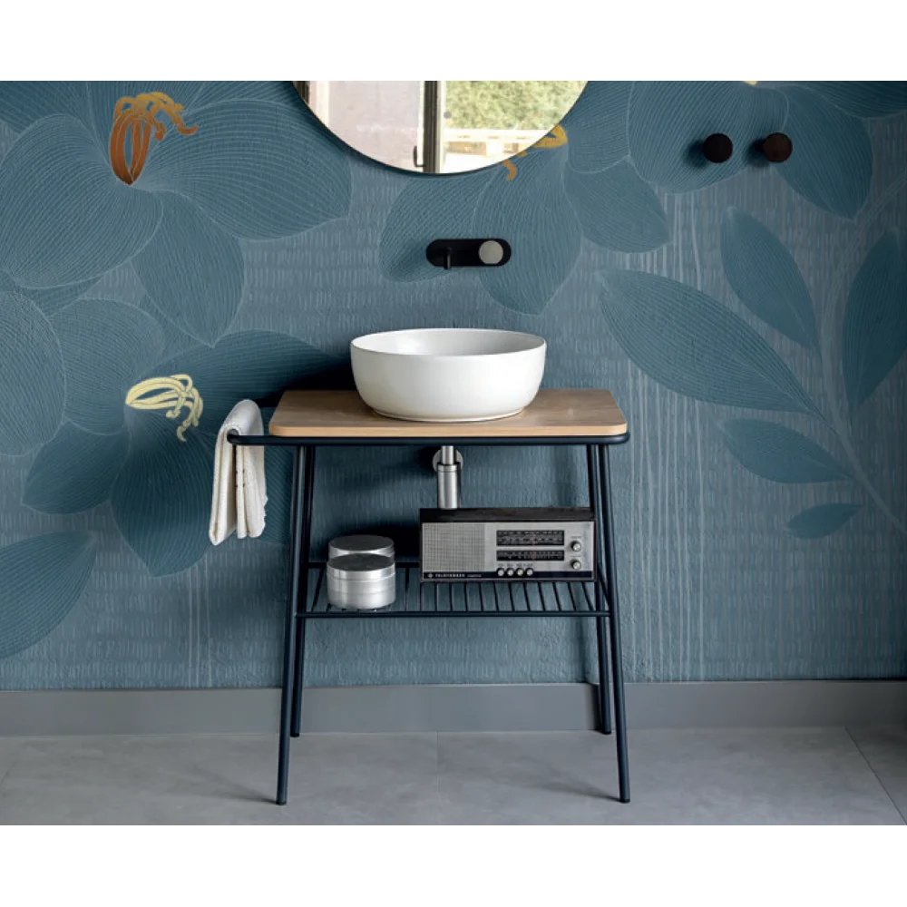 Φωτογραφία προϊόντος: SCARABEO FUJI 80/ROVERE ΕΠΙΠΛΟ ΜΠΑΝΙΟΥ BLACK MATT 6018-8949