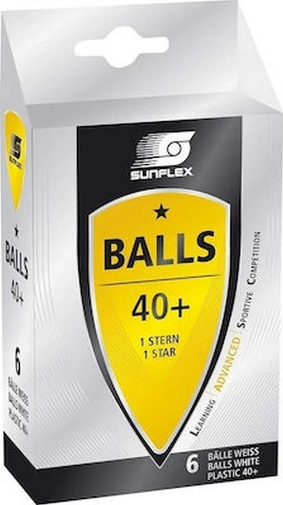 Φωτογραφία προϊόντος: Amila Sunflex μπαλάκια Ping Pong 1-Star 6Τμχ 97251