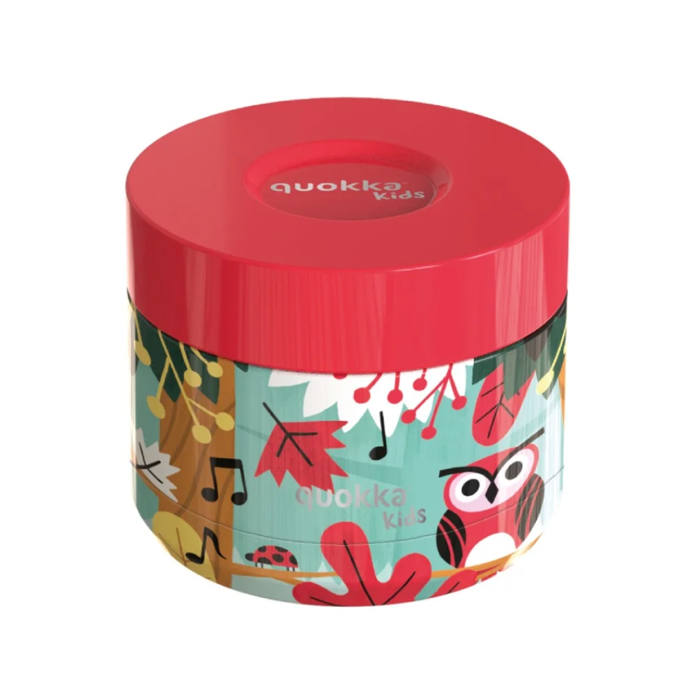 Φωτογραφία προϊόντος: Quokka Δοχείο Φαγητού Inox Birds 360ml | Διατήρηση Θερμοκρασίας 4 Ώρες