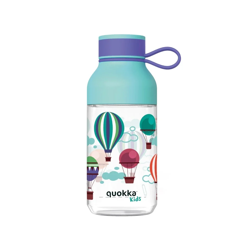 Φωτογραφία προϊόντος: Quokka Ice Kids Balloons Παιδικό Παγούρι Πλαστικό Γαλάζιο 430ml | Χωρίς BPA + Ανθεκτικό