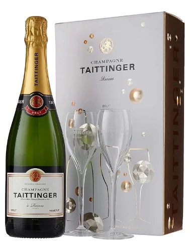 Φωτογραφία προϊόντος: Taittinger Brut Reserve Diamont Gift Box Two Glasses 750ml
