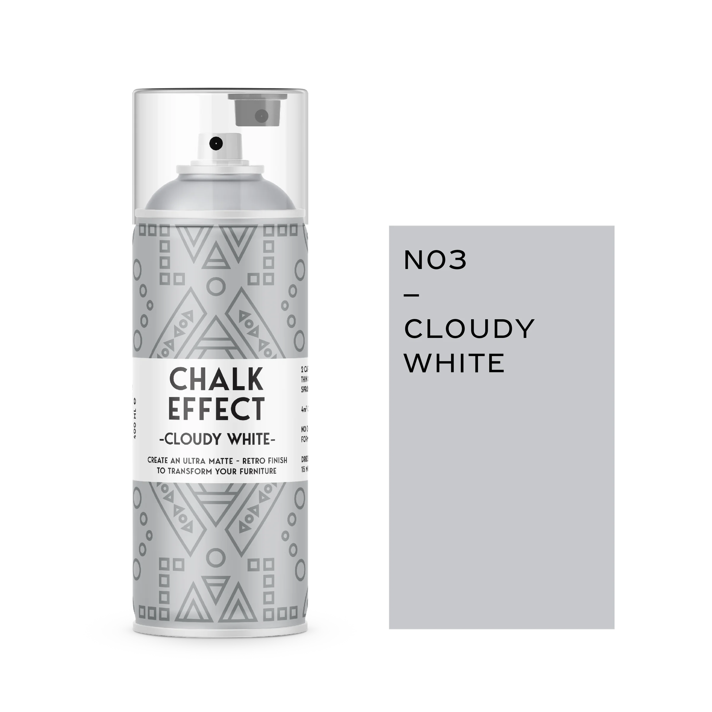 Φωτογραφία προϊόντος: Cosmos Lac Chalk Effect Spray Cloudy White No3