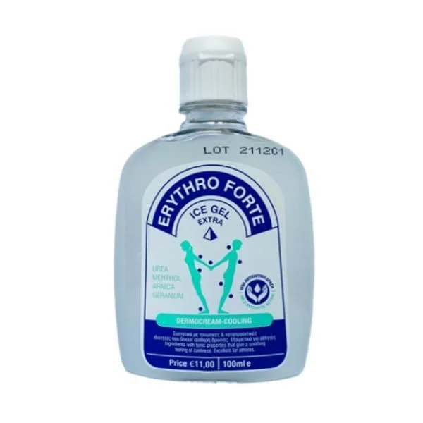 Φωτογραφία προϊόντος: Erythro Forte Ice Gel Extra Αναλγητικό Gel Κρυοθεραπείας 100ml