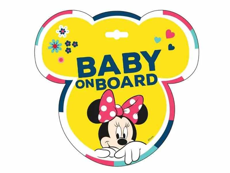 Φωτογραφία προϊόντος: Σήμα N (νέου οδηγού) MINNIE MOUSE BABY ON BOARD D59613