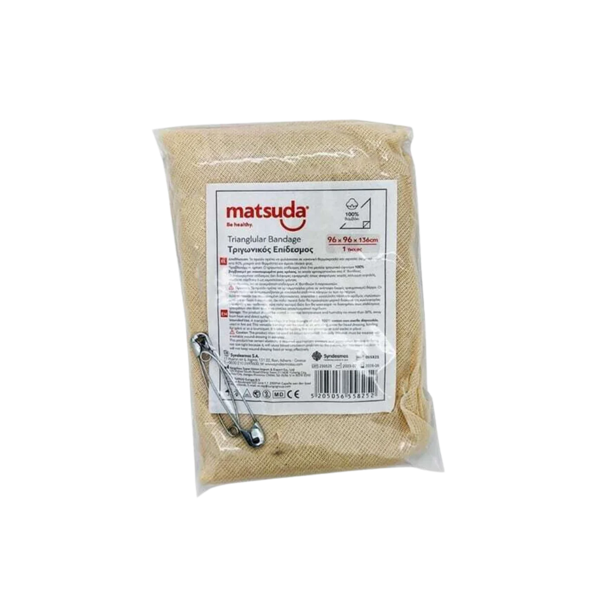 Φωτογραφία προϊόντος: Matsuda Triangular Bandage Επίδεσμος 96cm x 1.36m