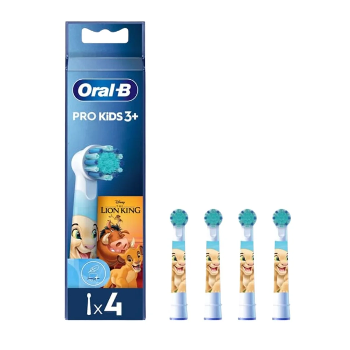 Φωτογραφία προϊόντος: Oral-B Pro Kids Toothbrush Heads Ανταλλακτικές Κεφαλές Oδοντόβουρτσας The Lion King 3y+ 4τμχ
