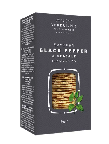 Φωτογραφία προϊόντος: Black pepper cracker - Verduijn s Fine Biscuits - 75g