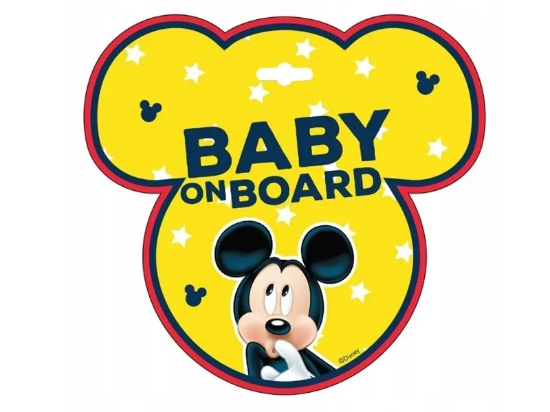 Φωτογραφία προϊόντος: Σήμα N (νέου οδηγού) MICKEY MOUSE BABY ON BOARD D59612