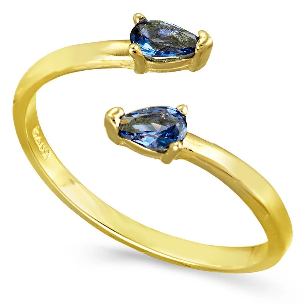 Φωτογραφία προϊόντος: fenixjewelry Χρυσό Δαχτυλίδι 14κ Μπλέ Ζιργκόν 0384 Κ12